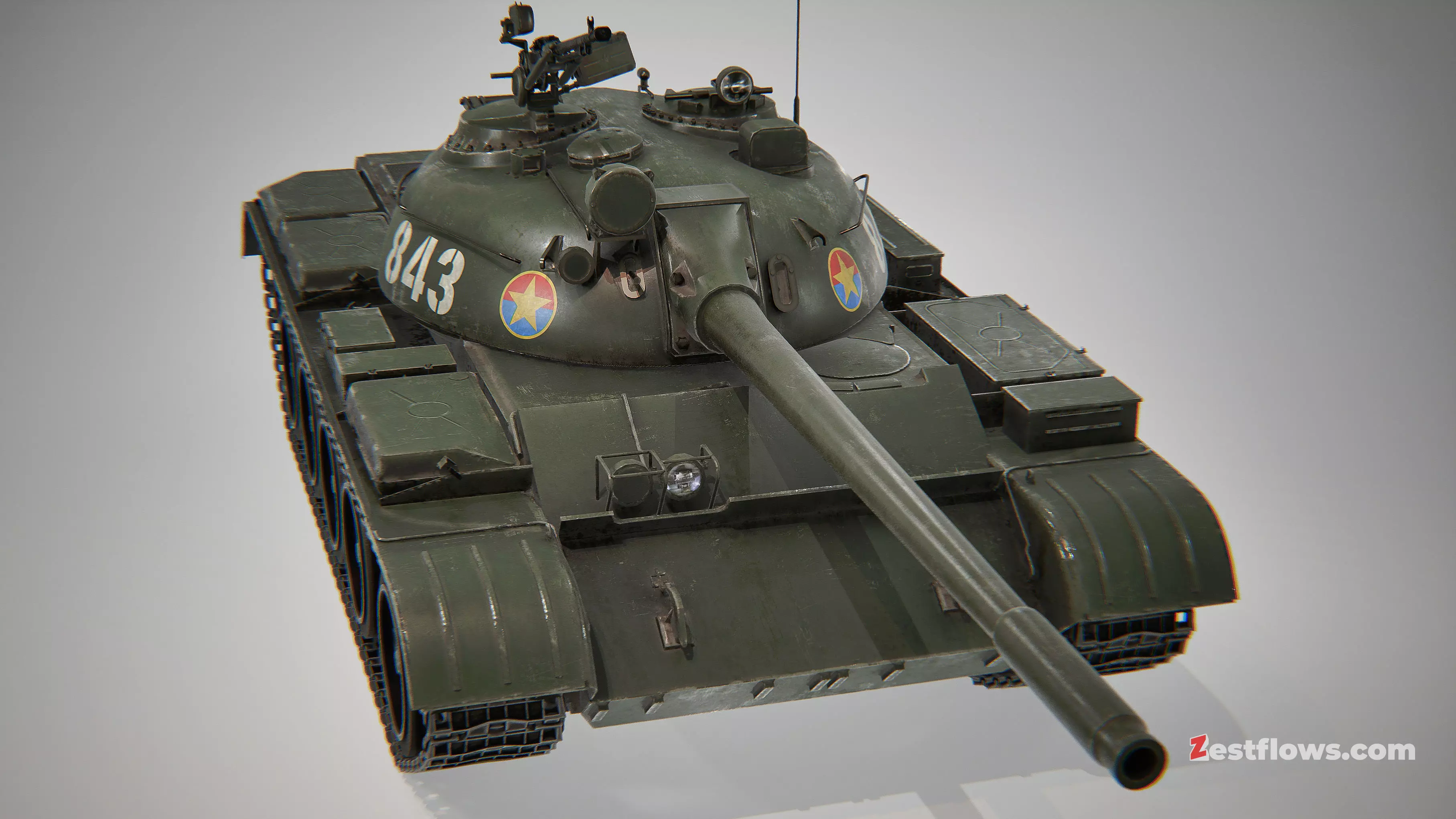 T-54 tank 3D model_8