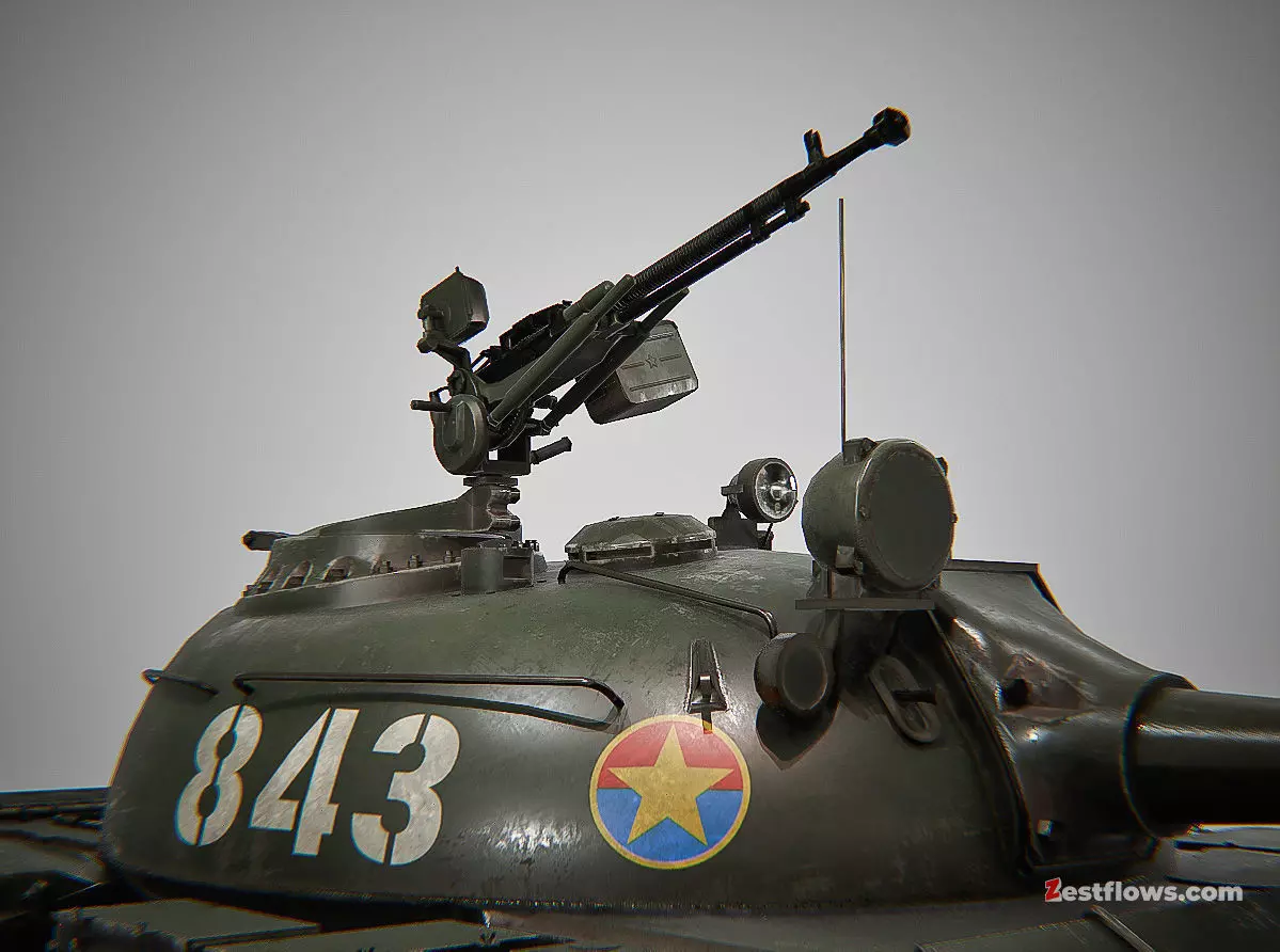 T-54 tank 3D model_5