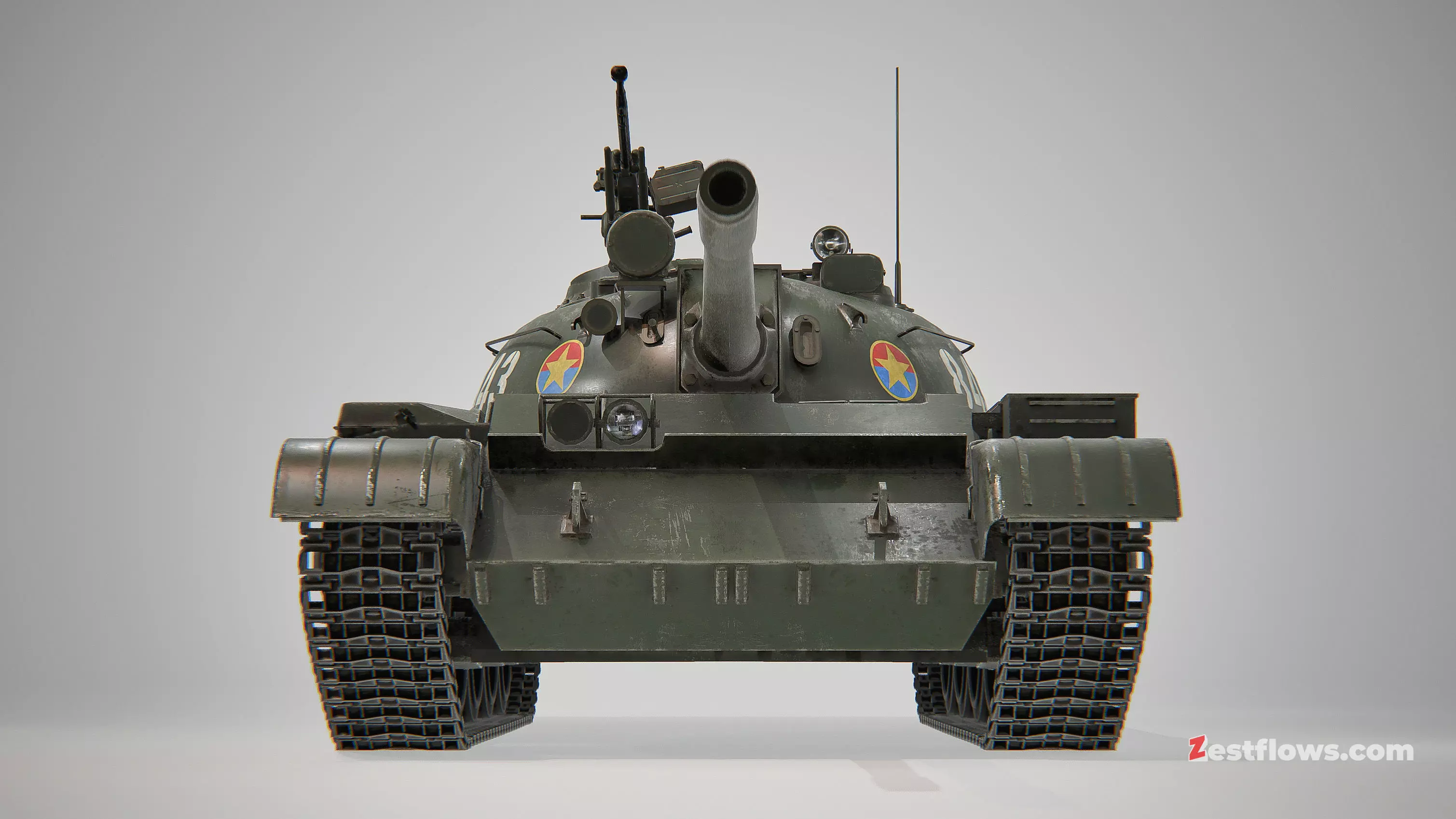 T-54 tank 3D model_2