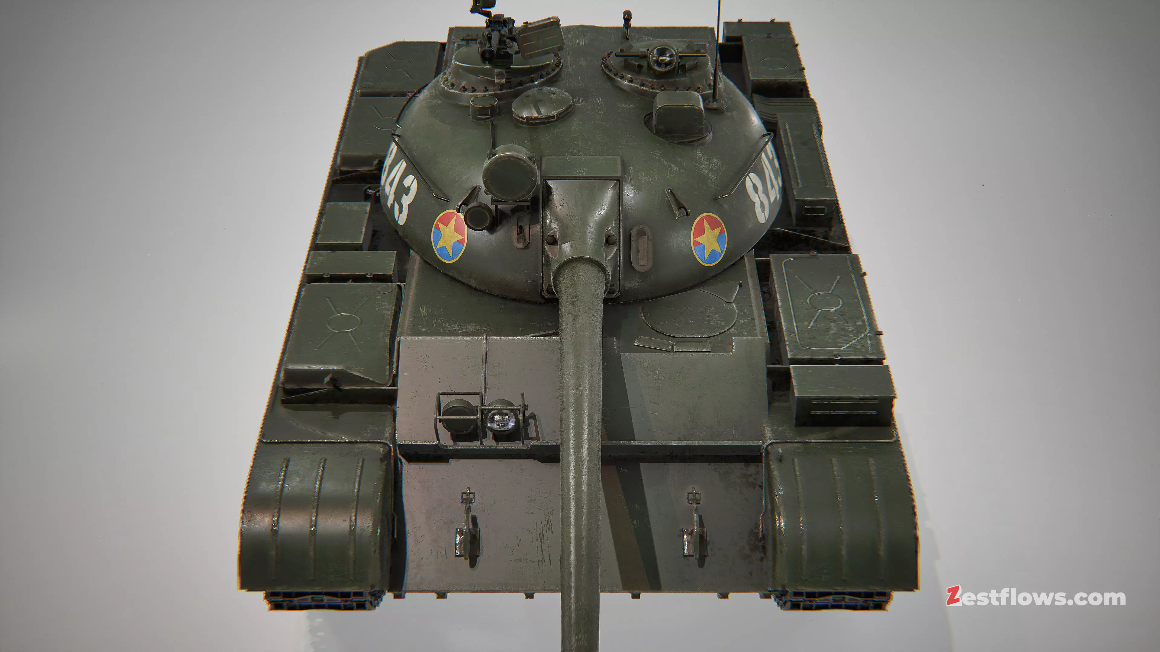T-54 tank 3D model_3