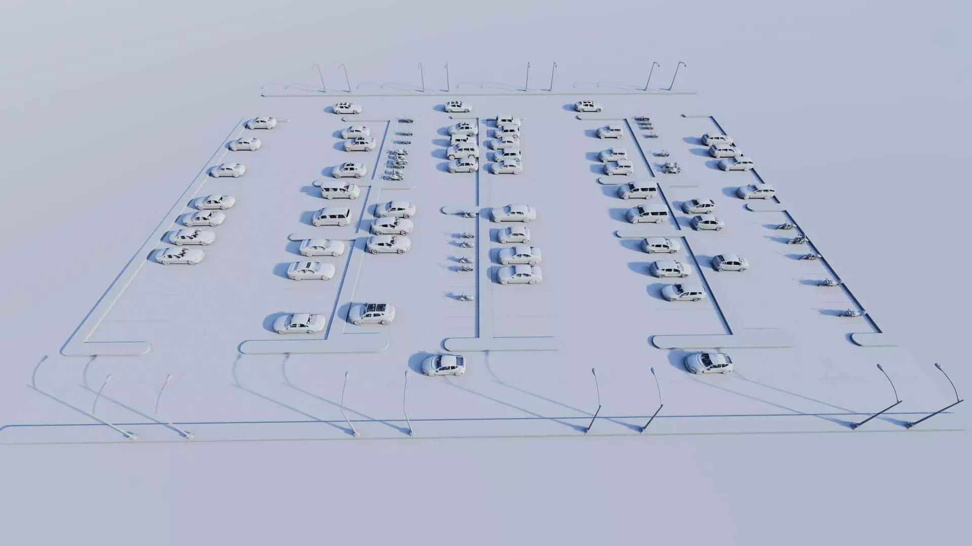 Parking-Parking Lot 3D model_11
