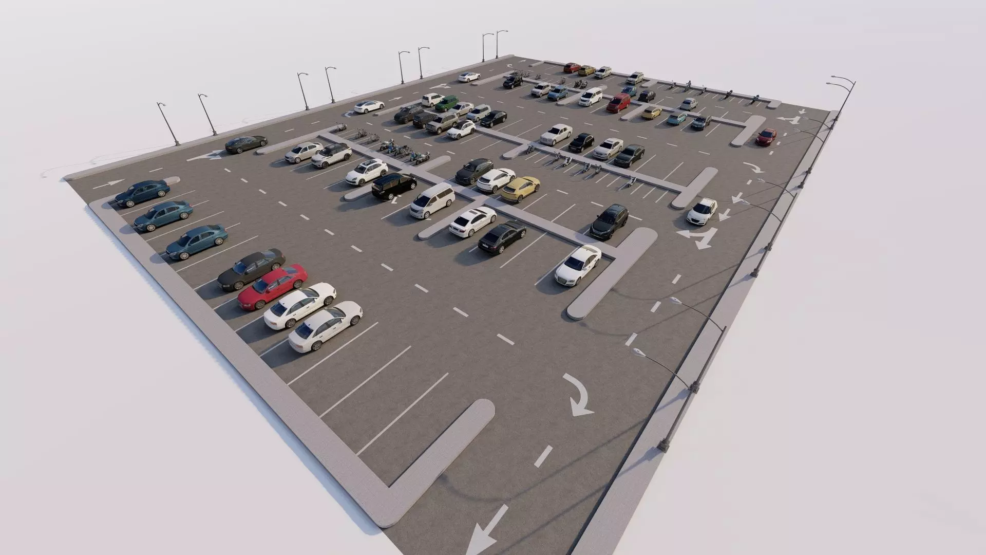 Parking-Parking Lot 3D model_0