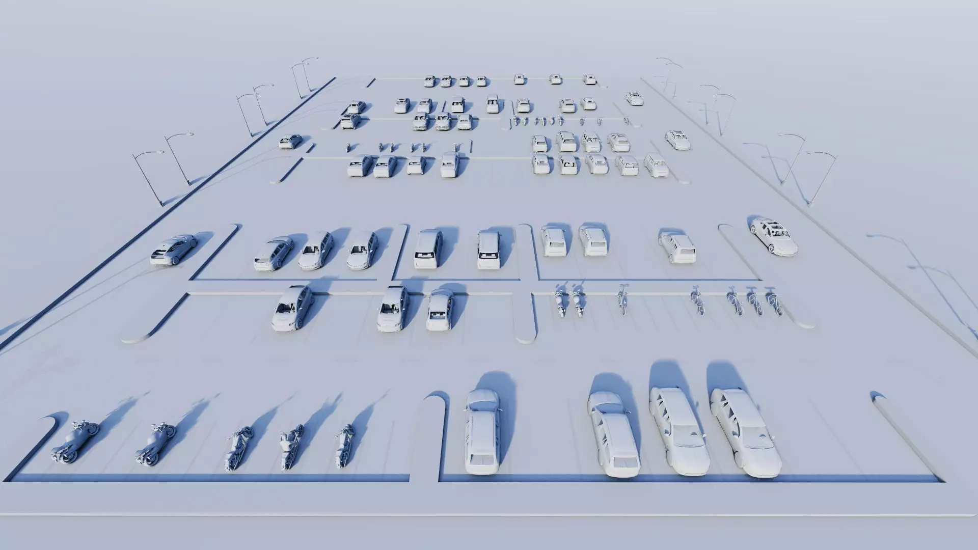 Parking-Parking Lot 3D model_19