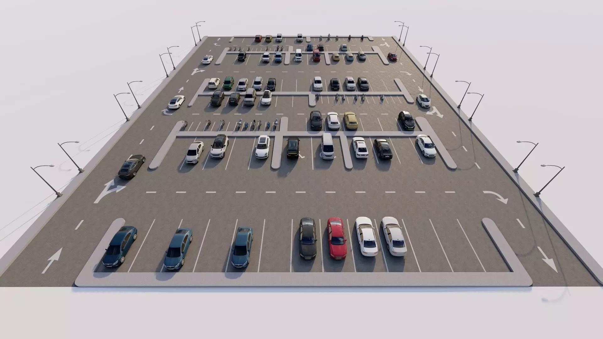 Parking-Parking Lot 3D model_6