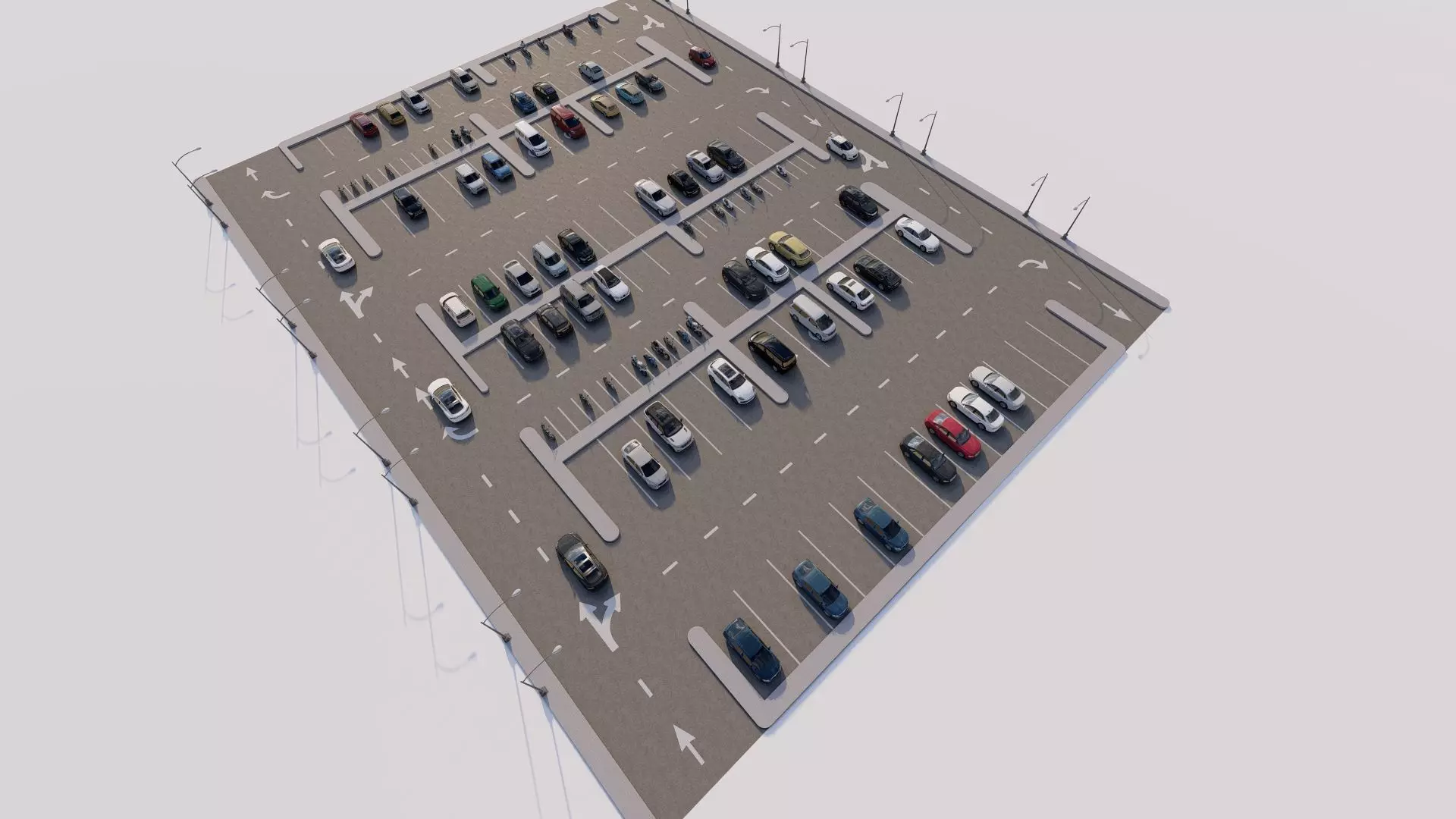 Parking-Parking Lot 3D model_1