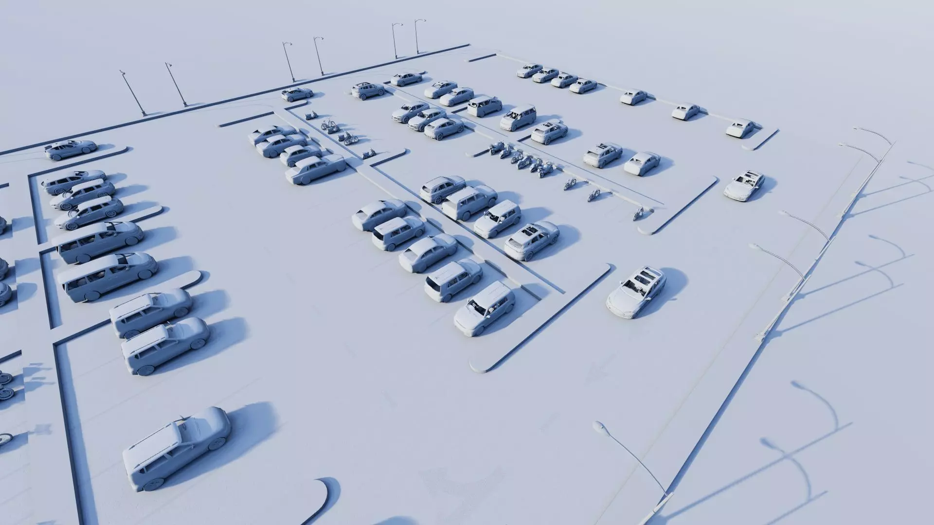 Parking-Parking Lot 3D model_15