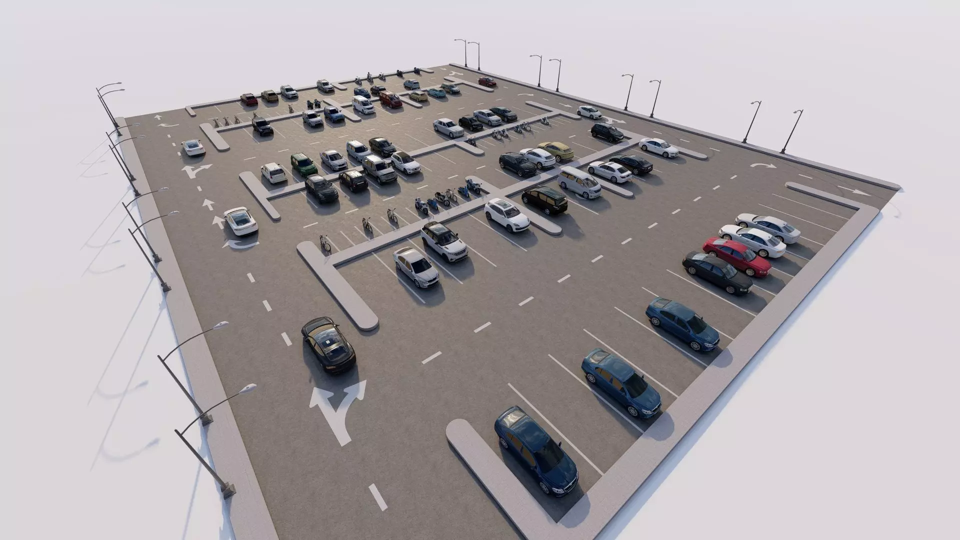 Parking-Parking Lot 3D model_2