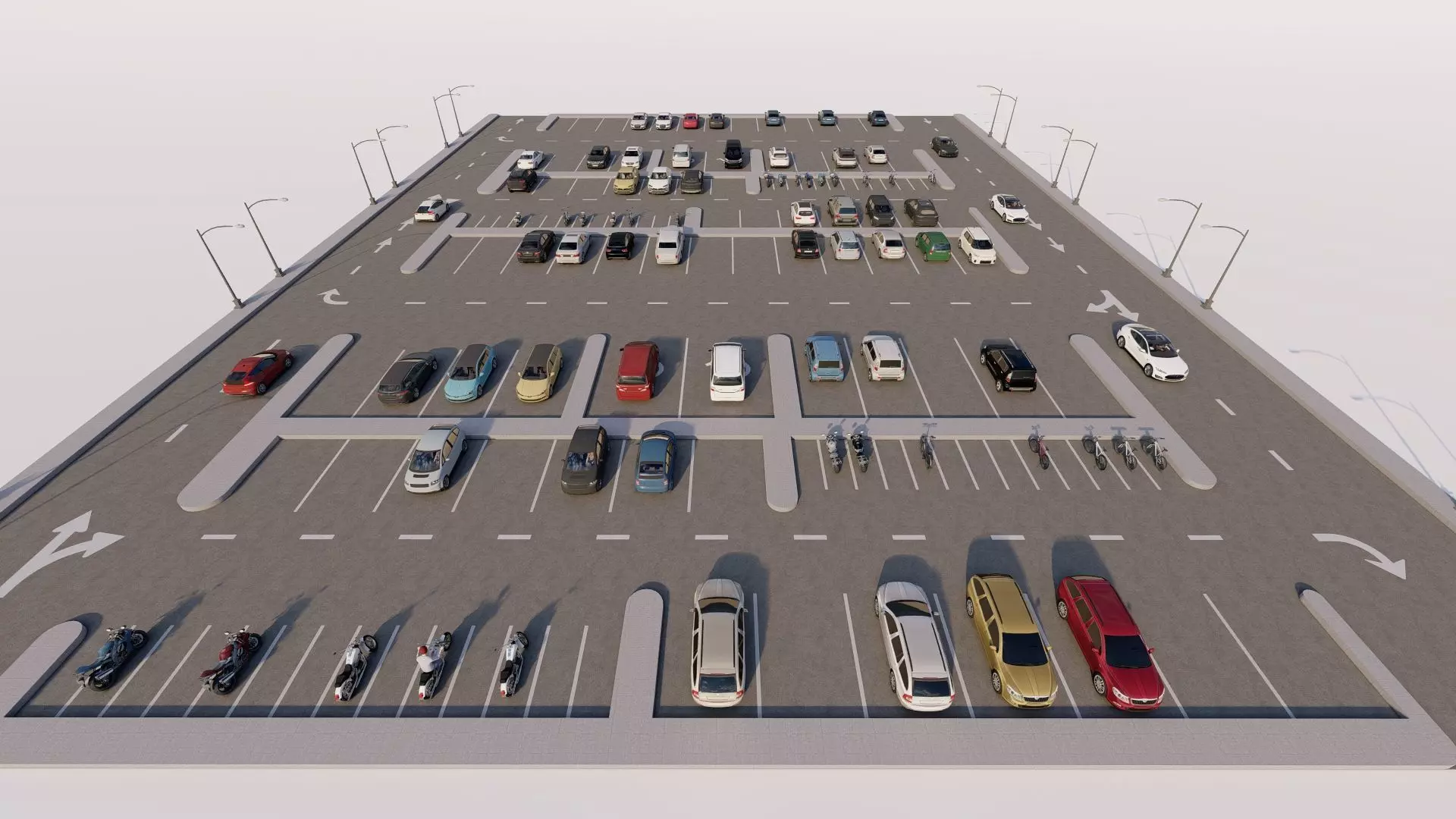 Parking-Parking Lot 3D model_5