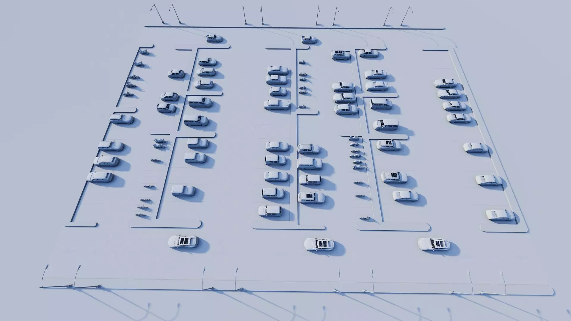 Parking-Parking Lot 3D model_16