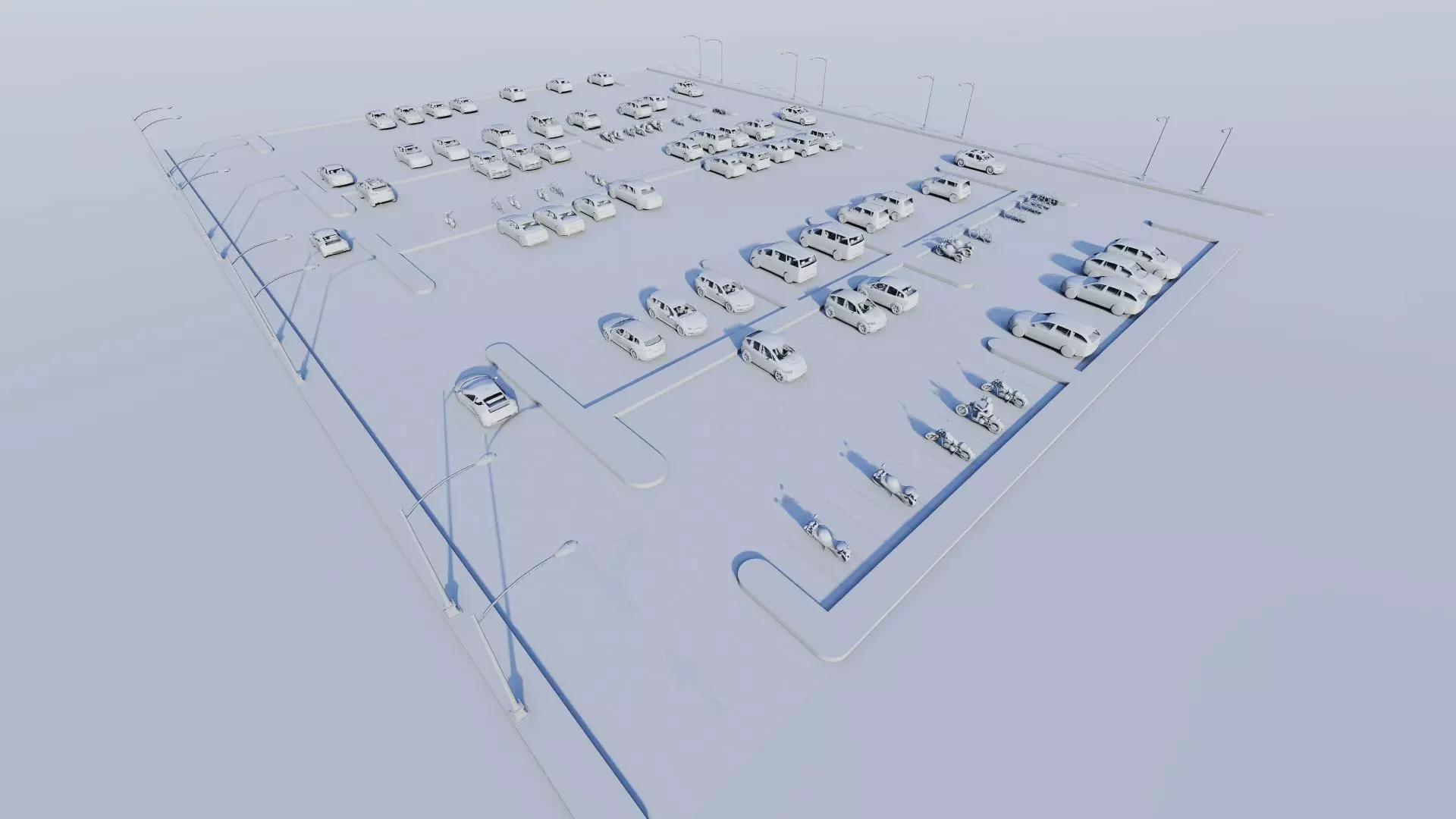 Parking-Parking Lot 3D model_10