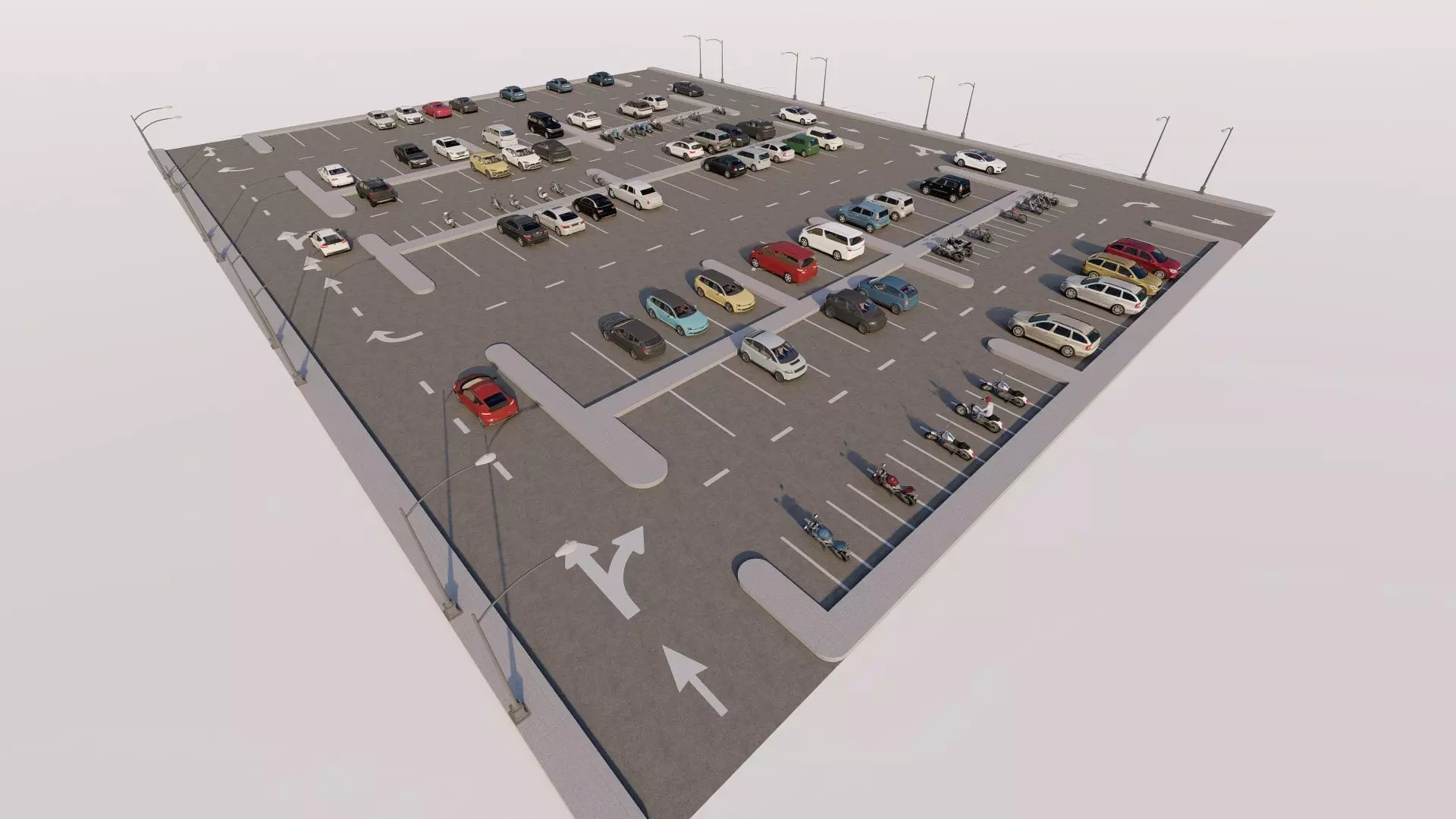 Parking-Parking Lot 3D model_3
