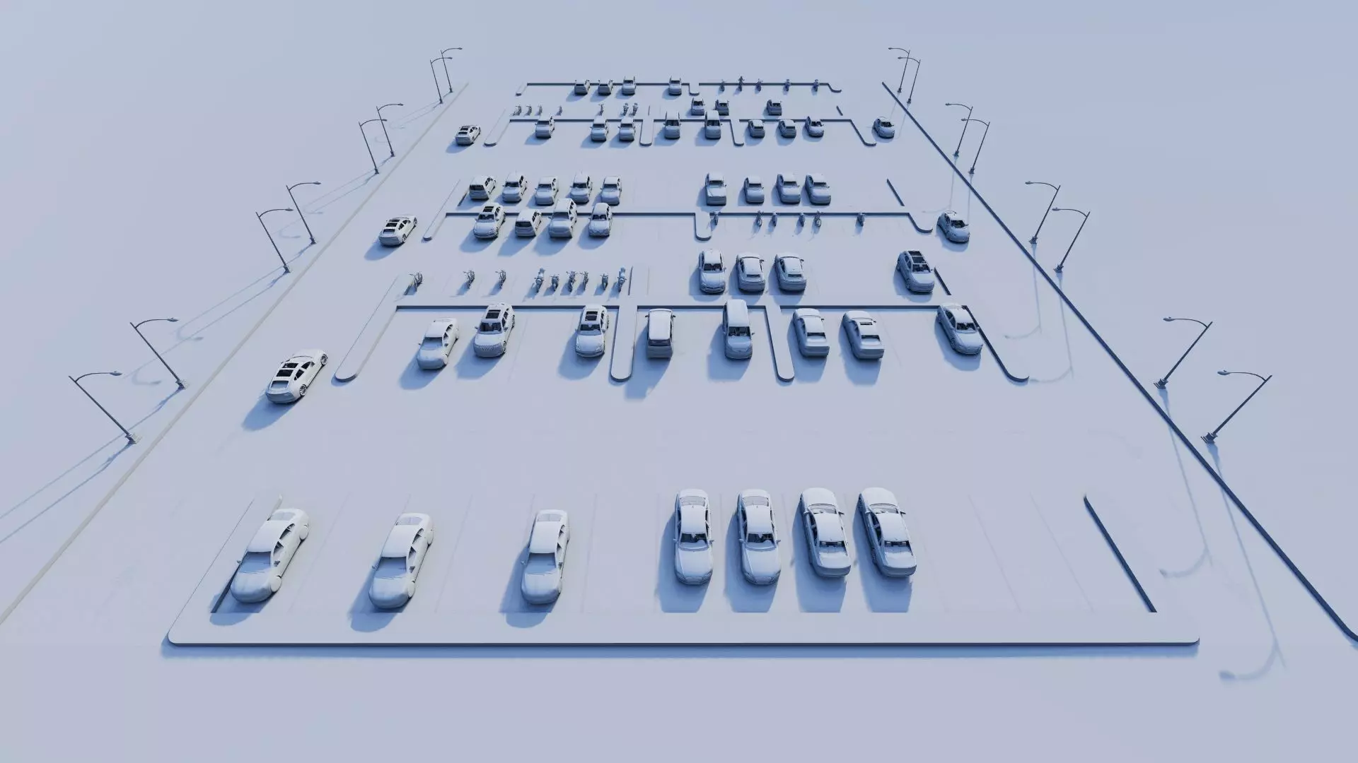 Parking-Parking Lot 3D model_12