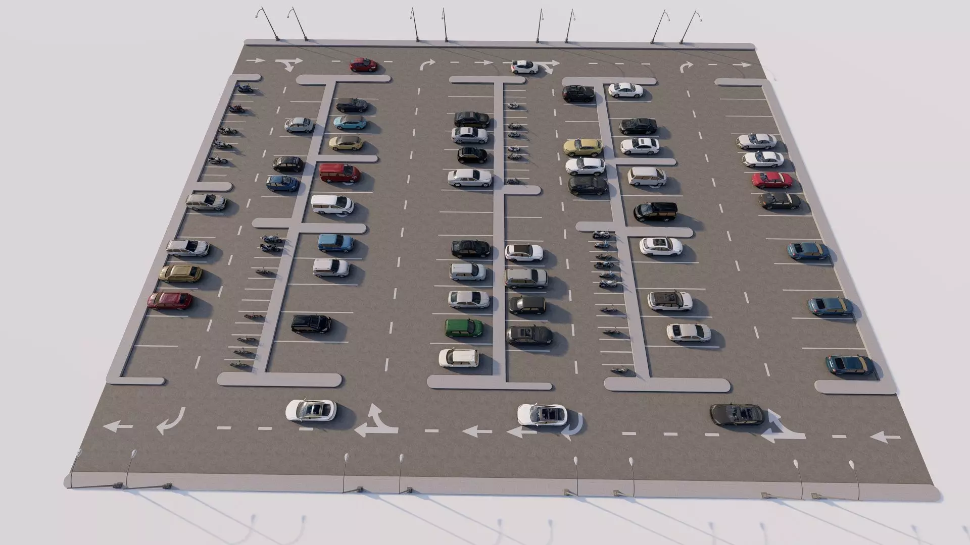 Parking-Parking Lot 3D model_4