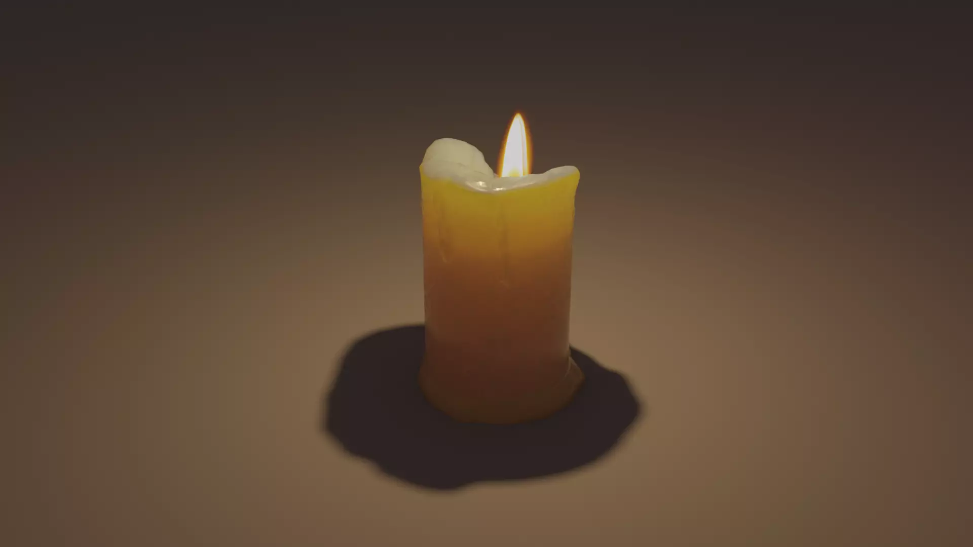 Candle 3D model_2