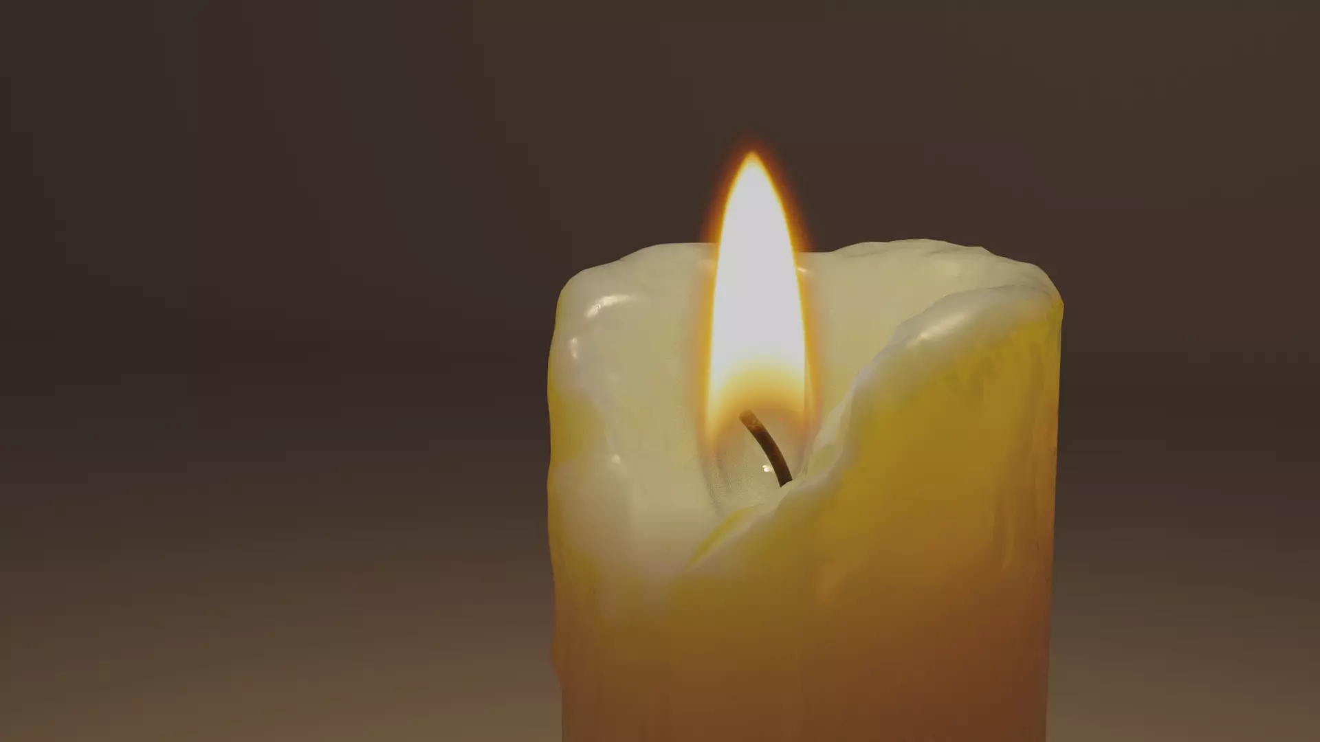 Candle 3D model_3