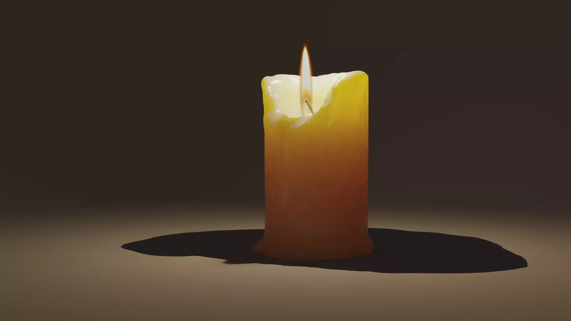Candle 3D model_4