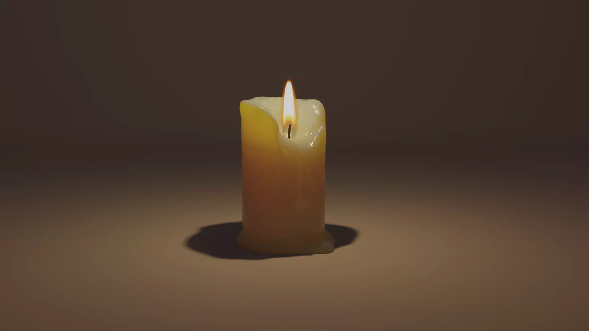 Candle 3D model_0