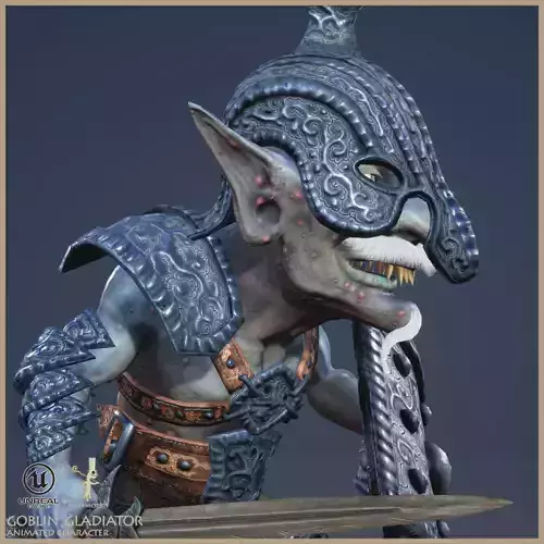 Goblin Gladiator Low-poly 3D model