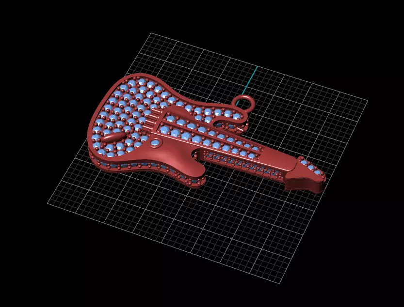 guitar pendant Free 3D print model