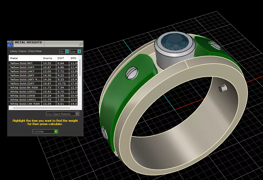 Ring with bolts  3D print model_7