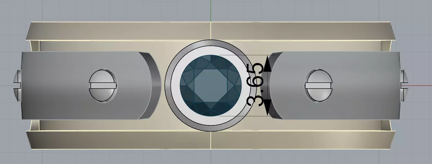 Ring with bolts  3D print model_8