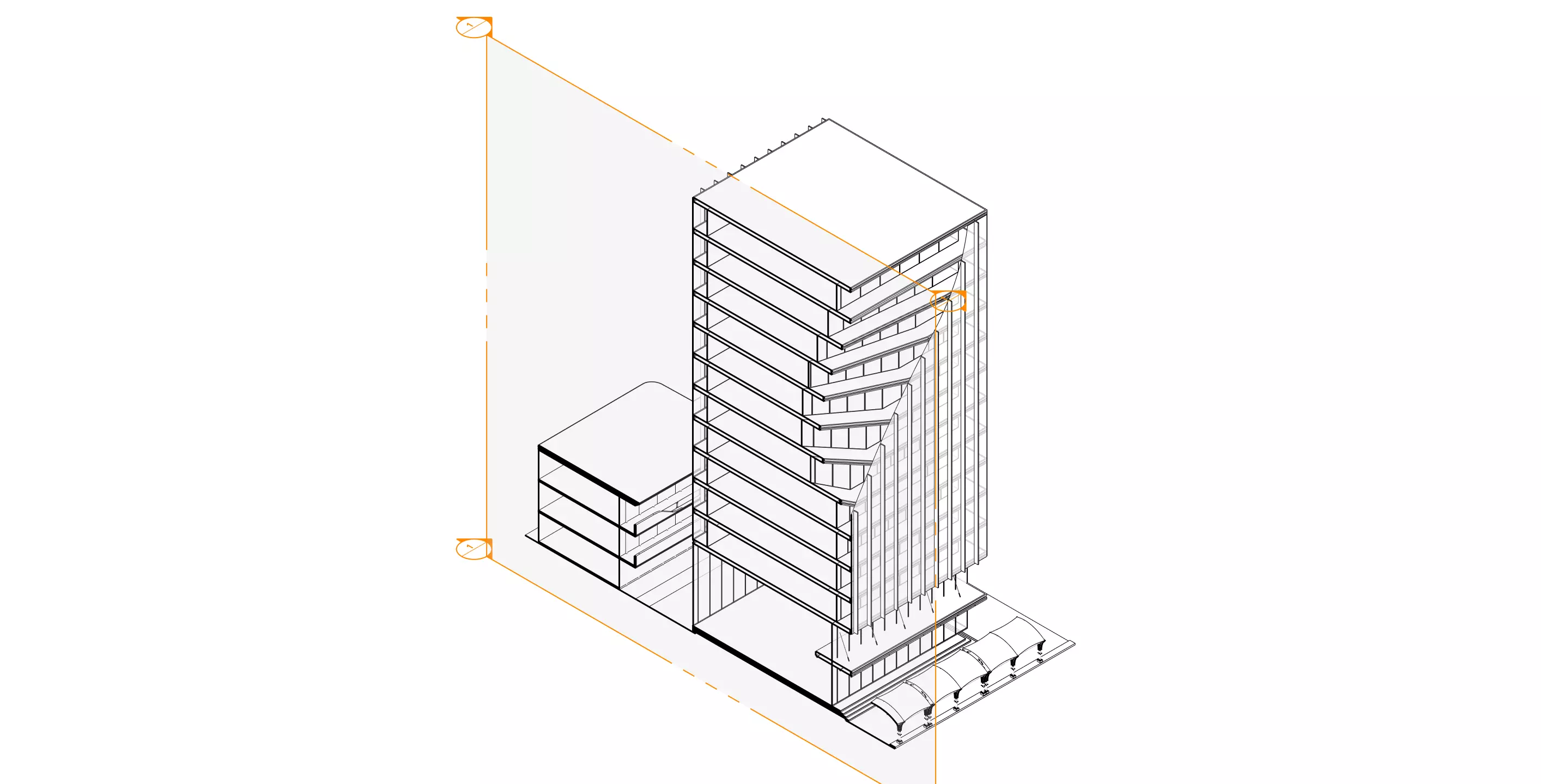 Modern Commercial High-Rise 3D Model Low-poly 3D model_2