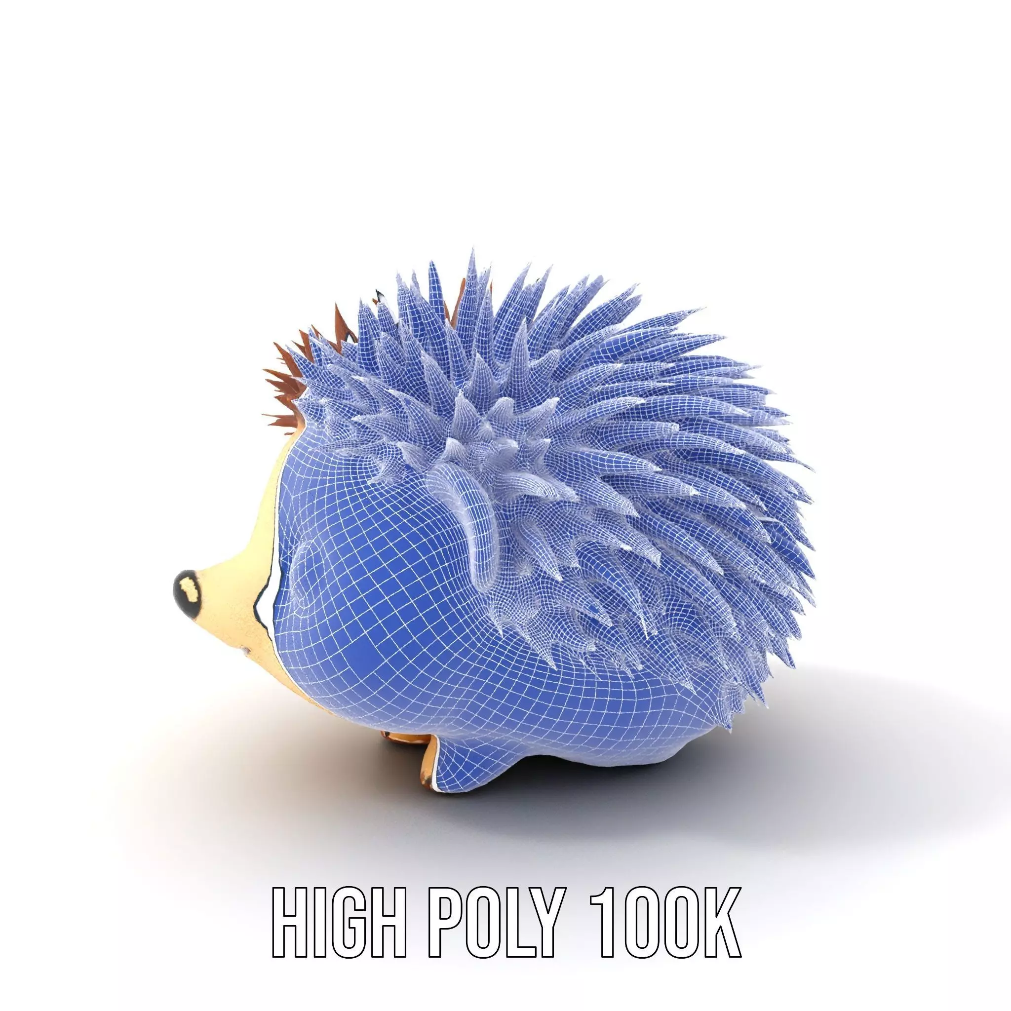 Cute Hedgehog Character model pack Low-poly 3D model_4
