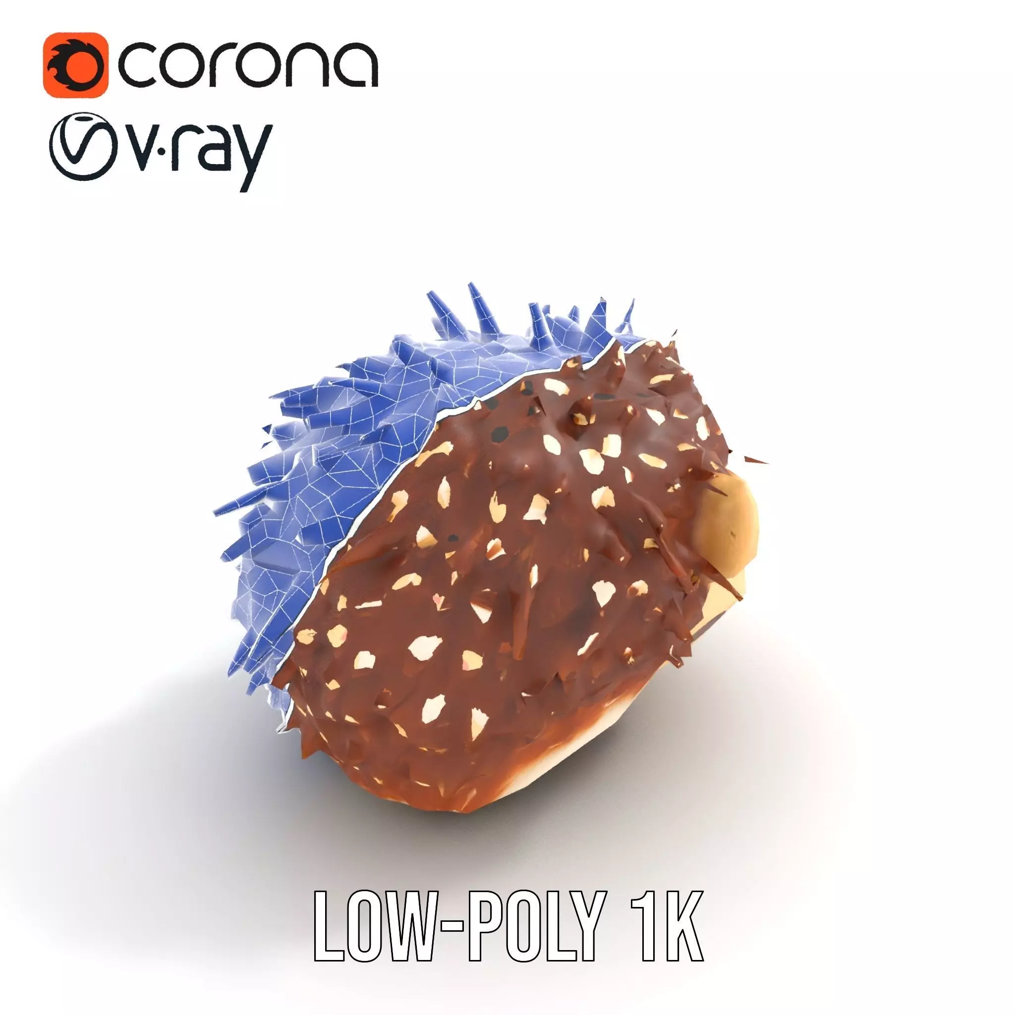 Cute Hedgehog Character model pack Low-poly 3D model_21