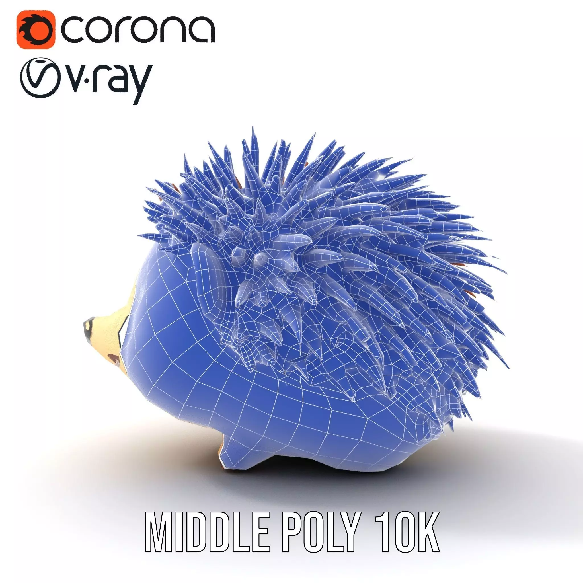 Cute Hedgehog Character model pack Low-poly 3D model_20