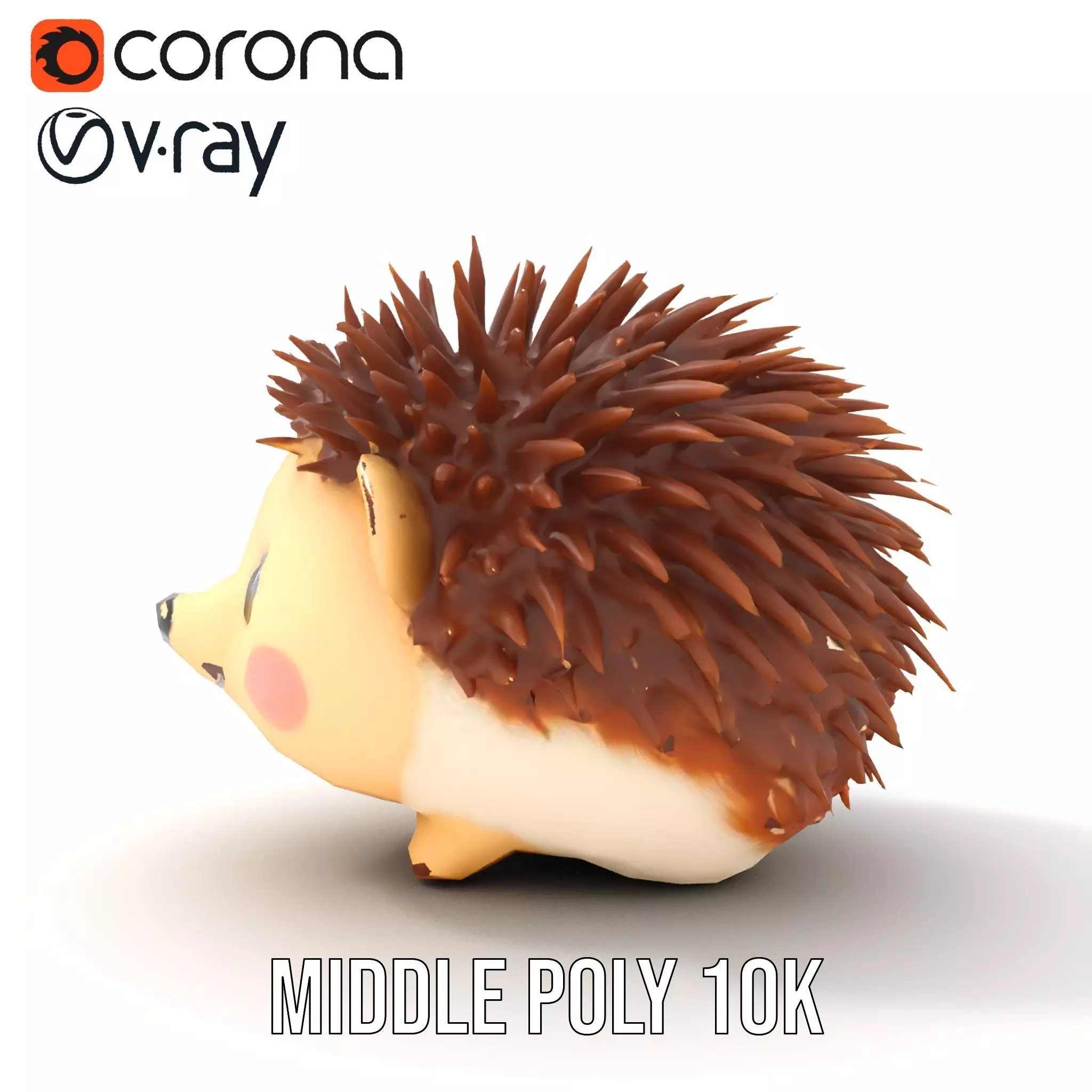 Cute Hedgehog Character model pack Low-poly 3D model_17