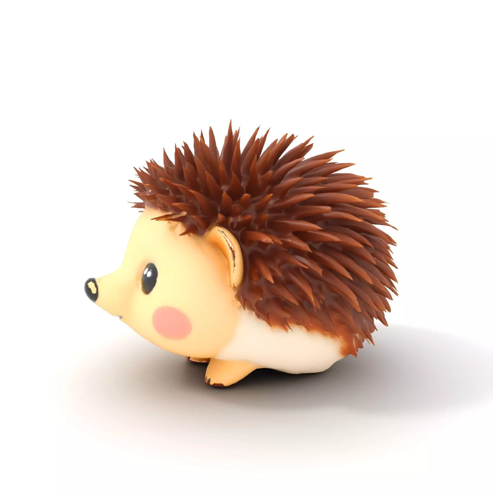 Cute Hedgehog Character model pack Low-poly 3D model_0