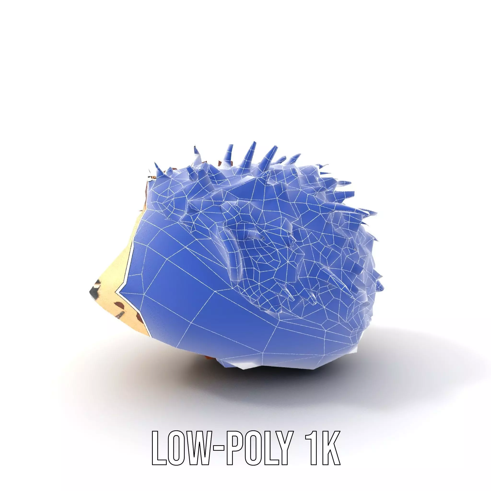 Cute Hedgehog Character model pack Low-poly 3D model_7