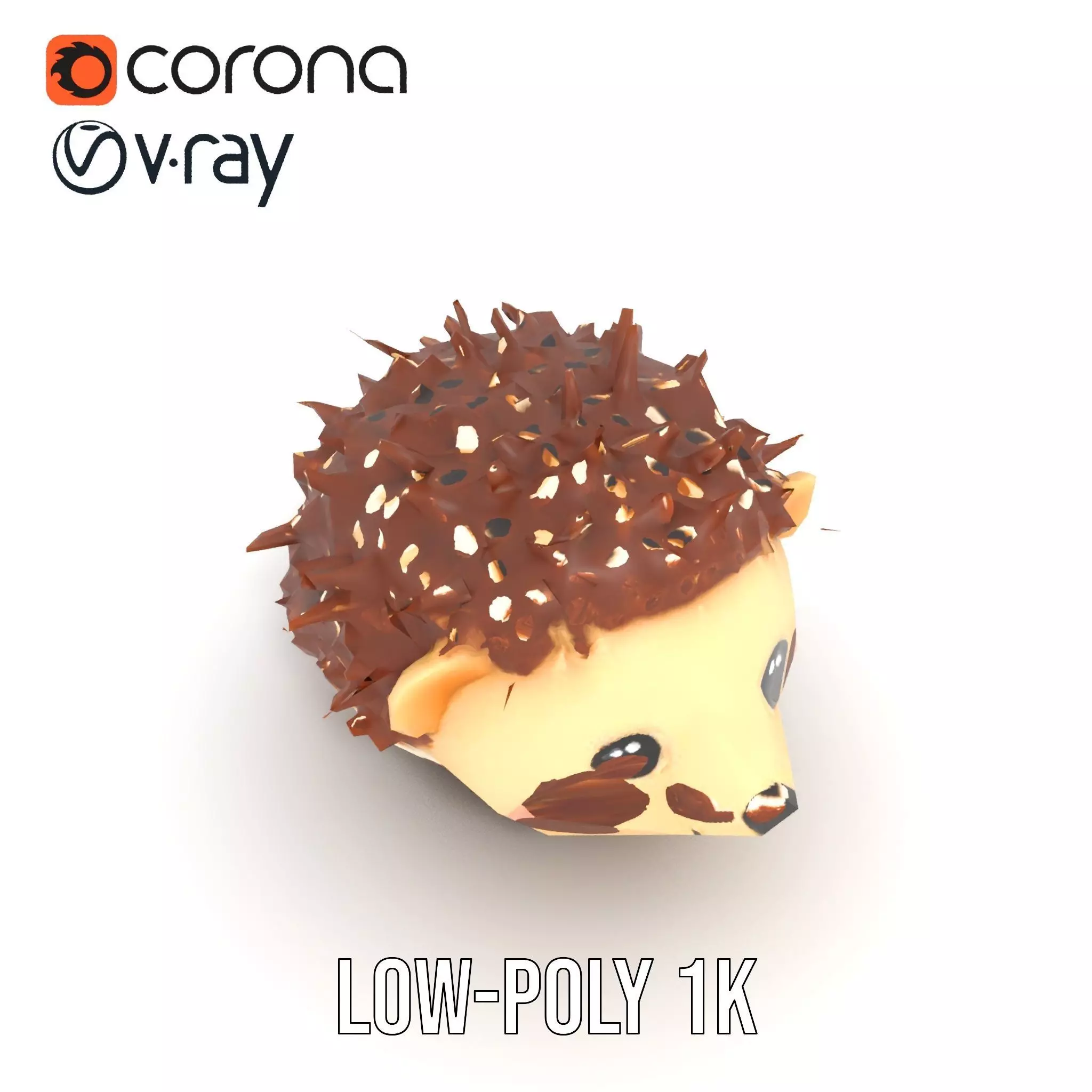 Cute Hedgehog Character model pack Low-poly 3D model_26