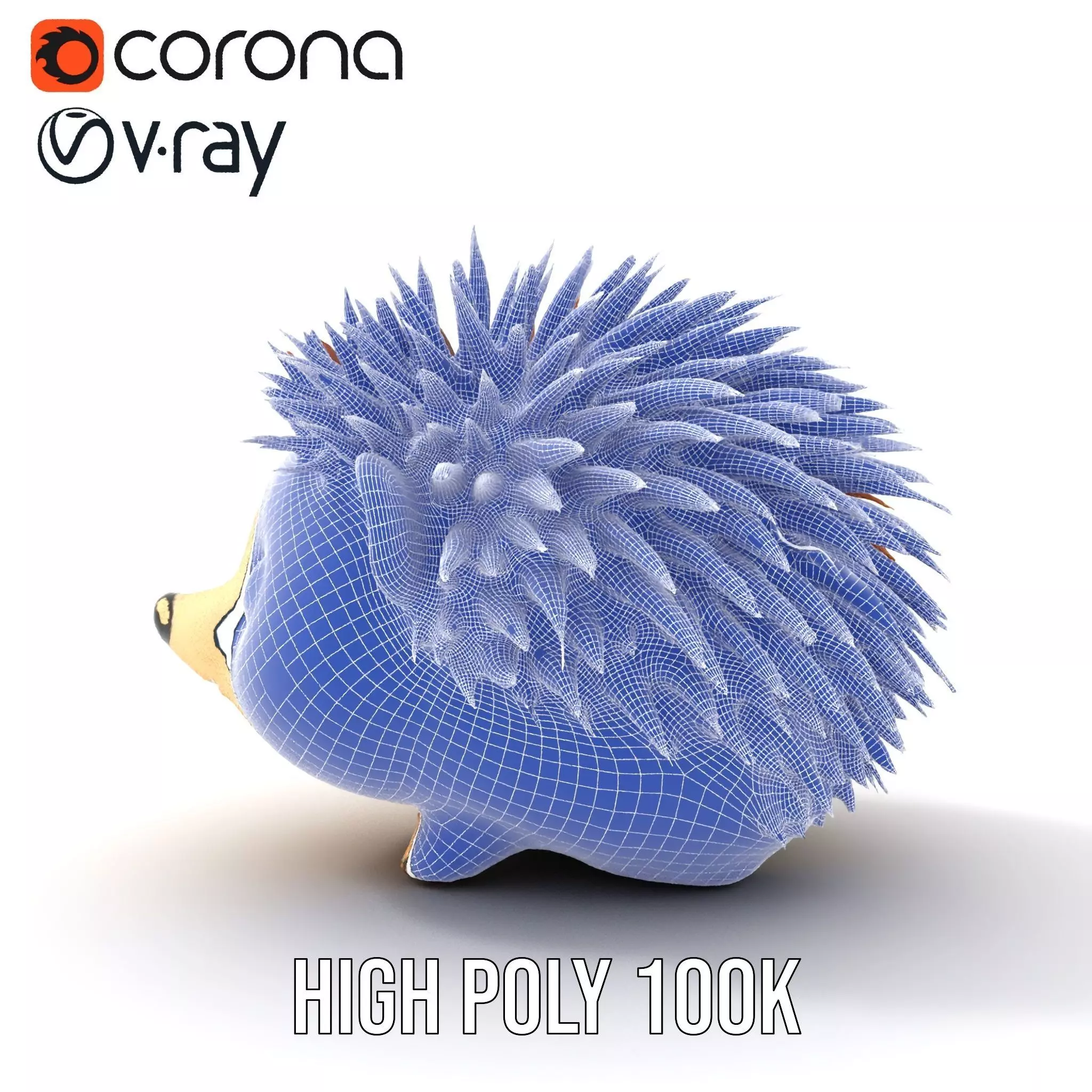 Cute Hedgehog Character model pack Low-poly 3D model_19