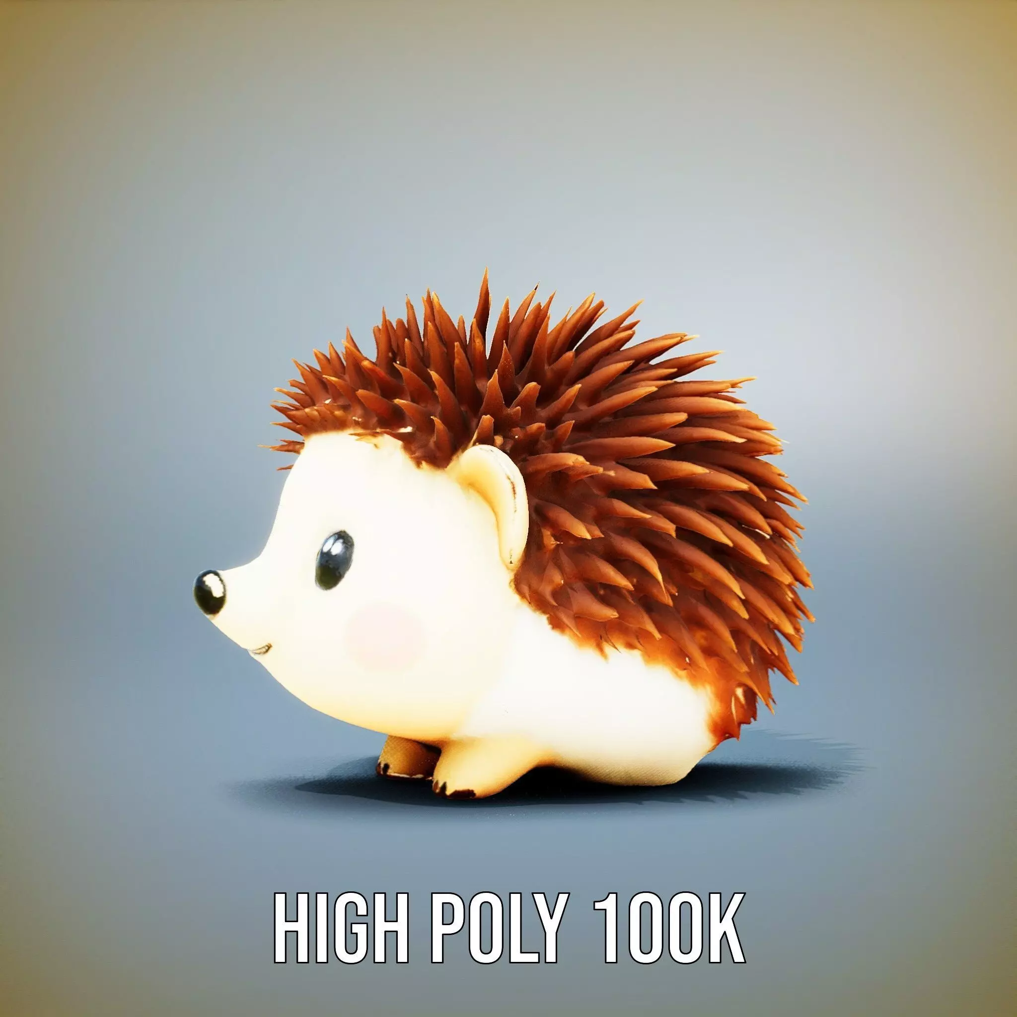 Cute Hedgehog Character model pack Low-poly 3D model_22
