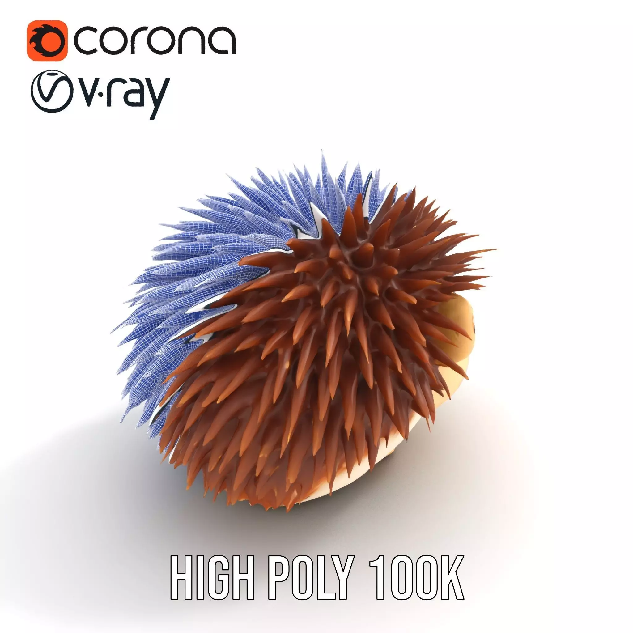 Cute Hedgehog Character model pack Low-poly 3D model_16