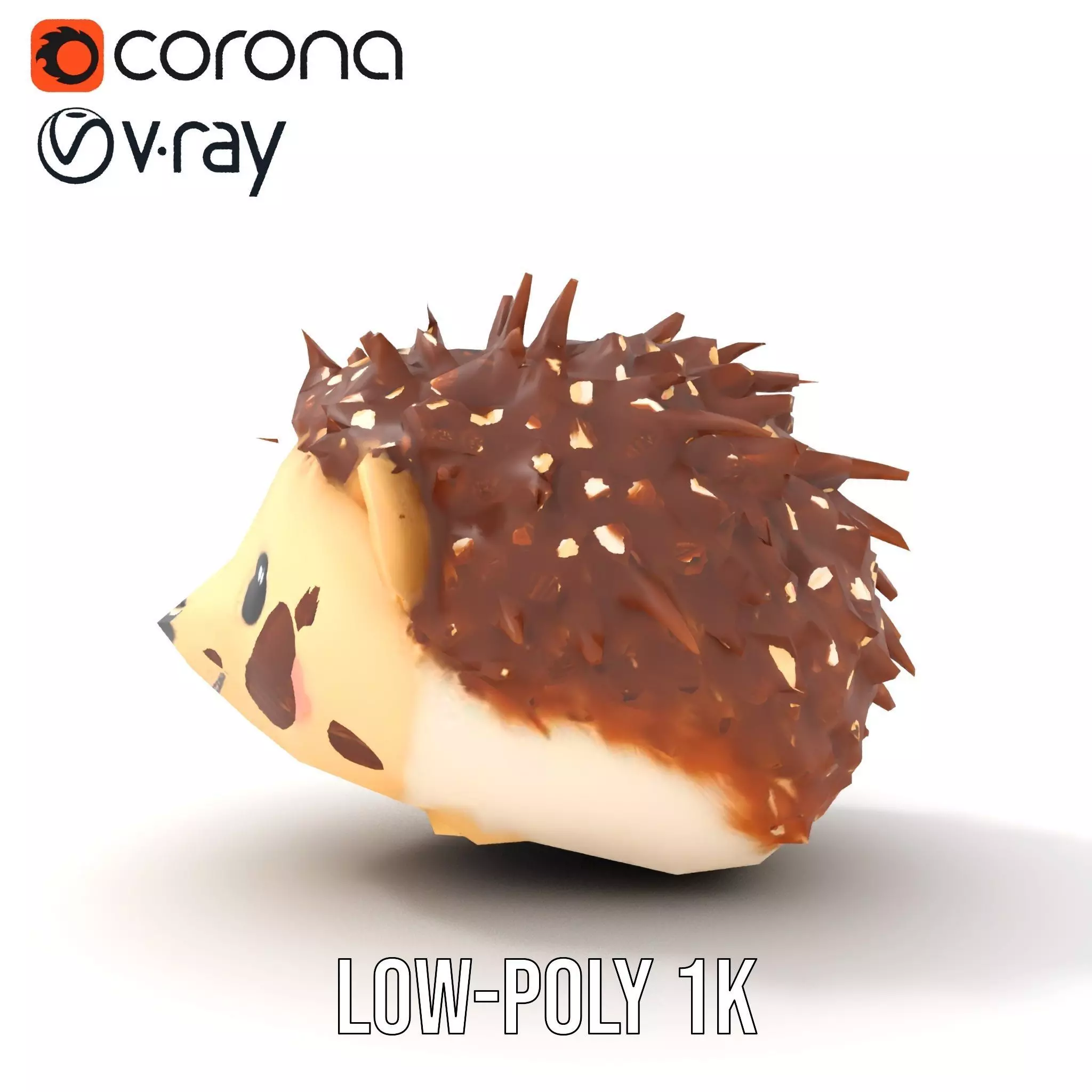 Cute Hedgehog Character model pack Low-poly 3D model_29