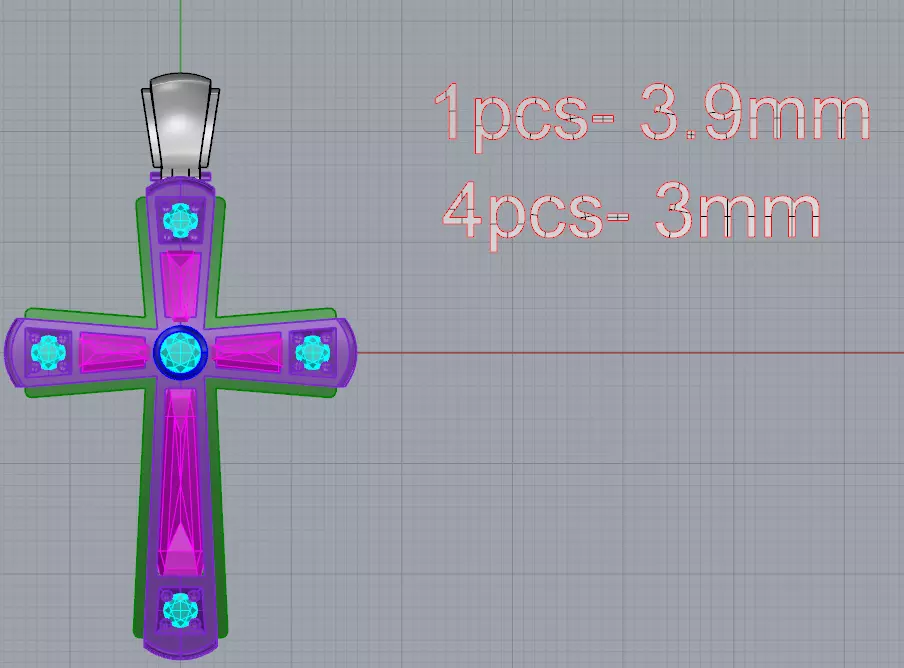 Apostolic Cross 3D print model_8