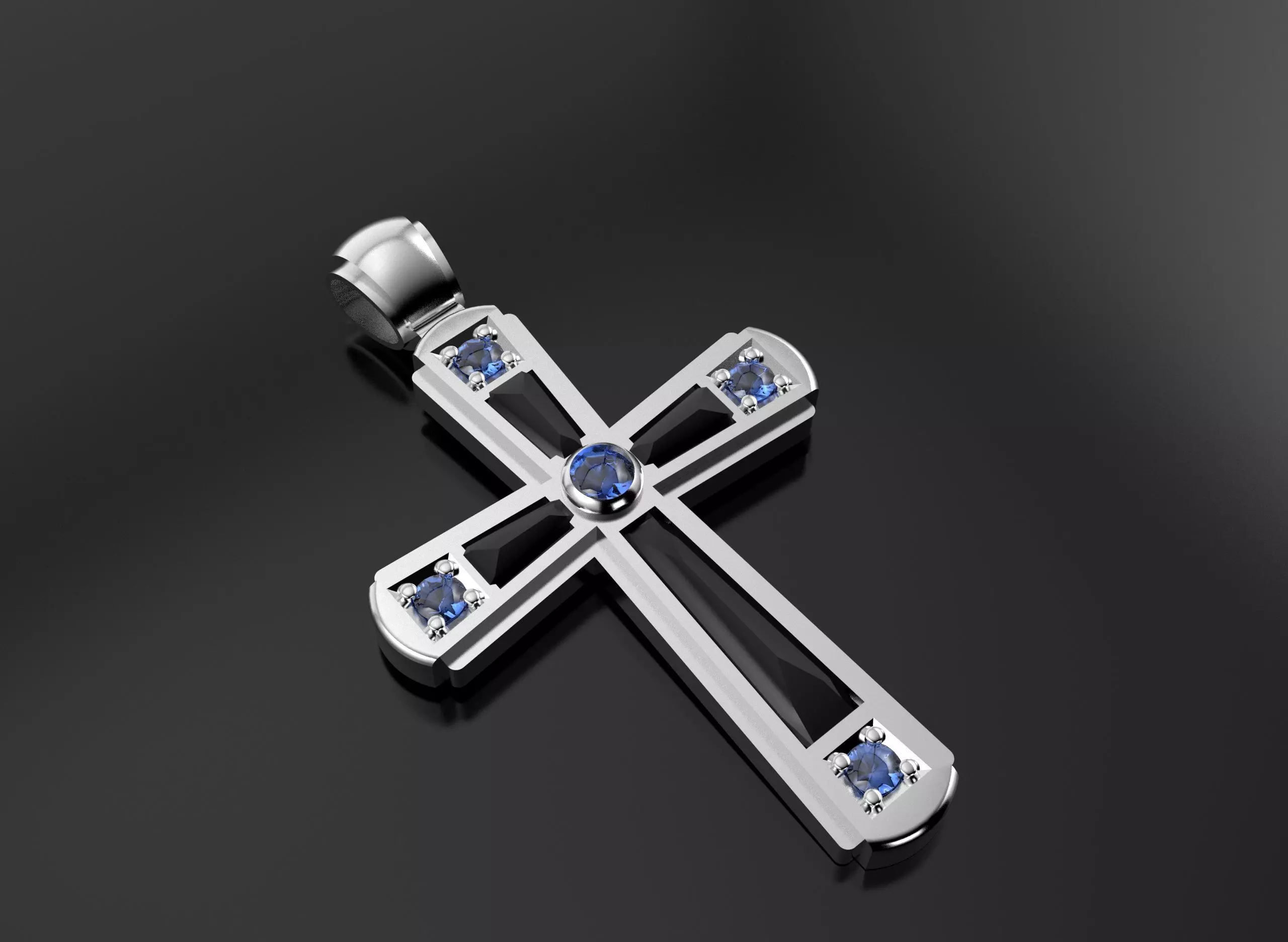 Apostolic Cross 3D print model_3