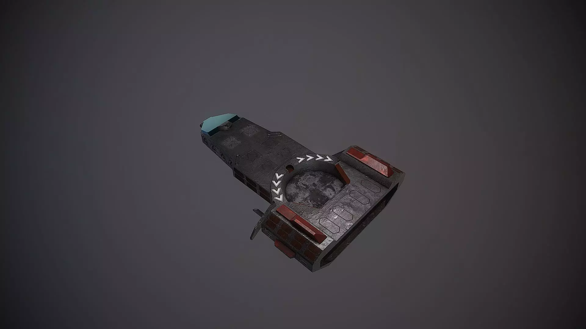 Spaceship mini transporter vol2 3D model_2