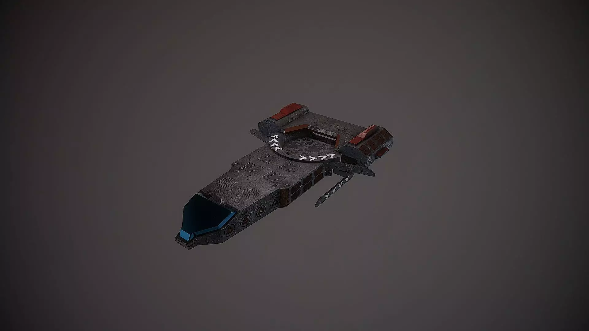 Spaceship mini transporter vol2 3D model_0