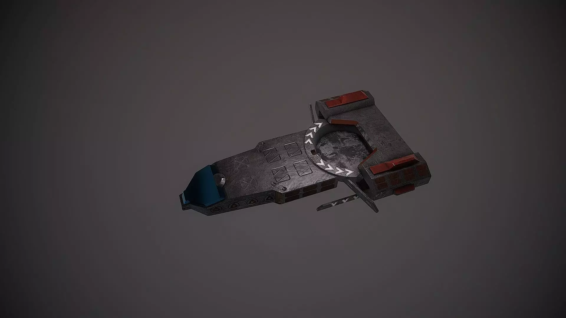 Spaceship mini transporter vol2 3D model_3