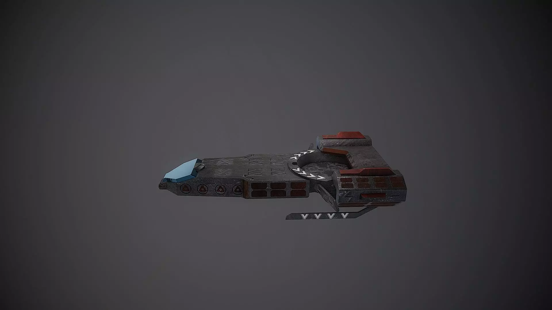 Spaceship mini transporter vol2 3D model_4