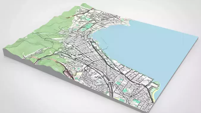 Cityscape Otsu Japan 3D model 7