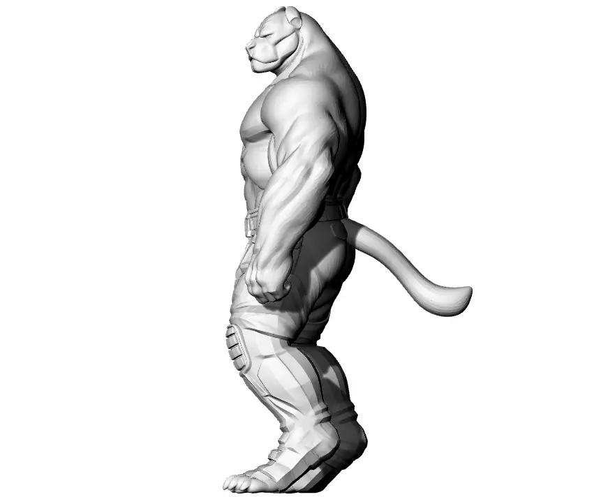 Skulptur Hund Abu Kalb 3D print model_2