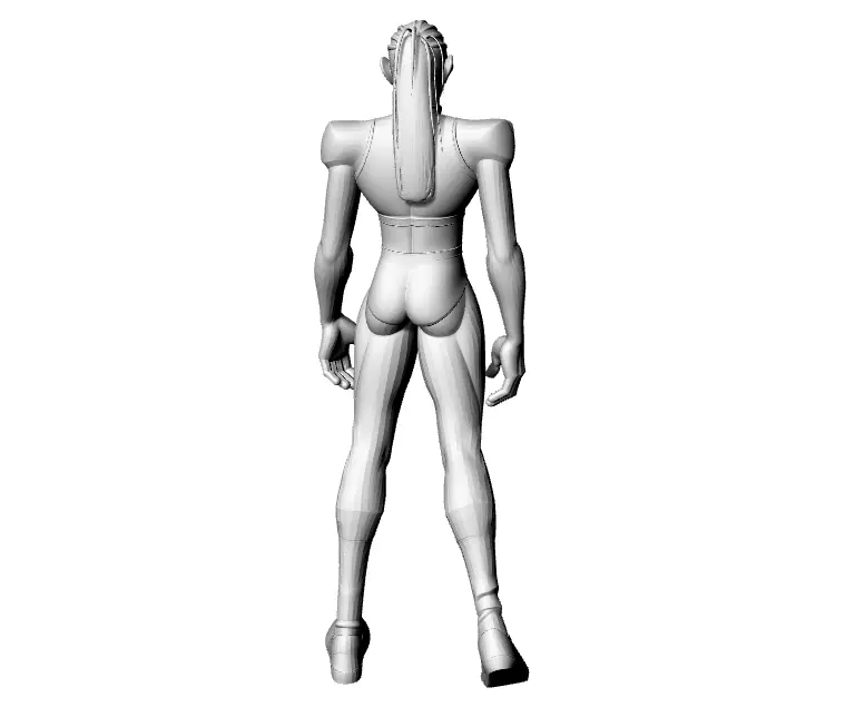 Frau Sportlich 3D print model_2