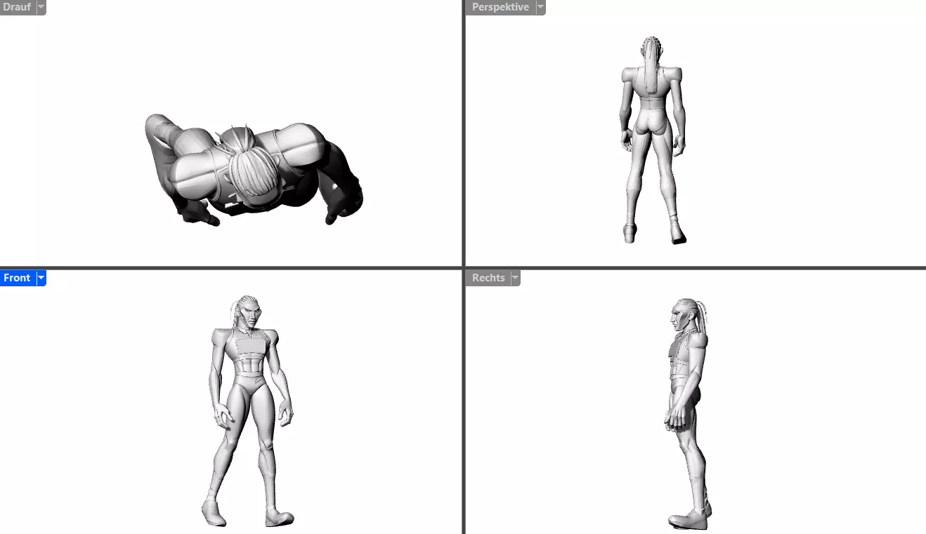 Frau Sportlich 3D print model_3