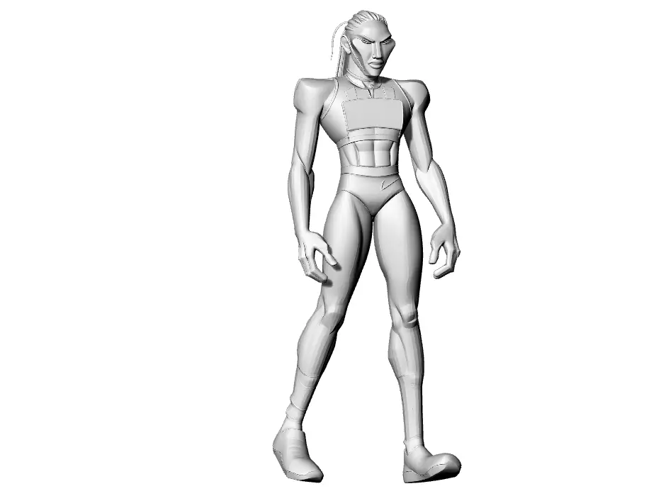 Frau Sportlich 3D print model_0