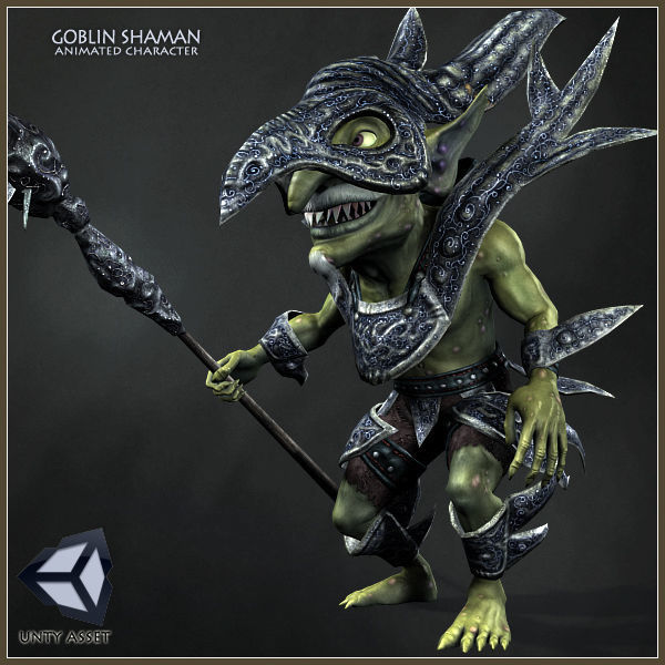 Goblin Shaman Low-poly 3D model_8
