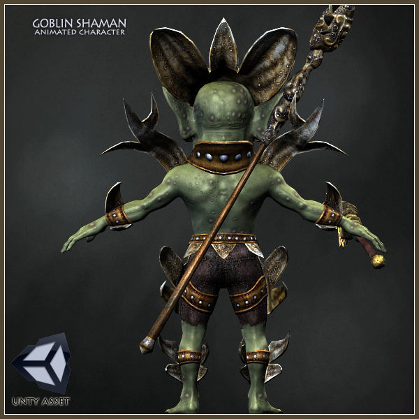 Goblin Shaman Low-poly 3D model_2